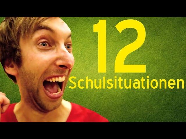 12 typische Schulsituationen