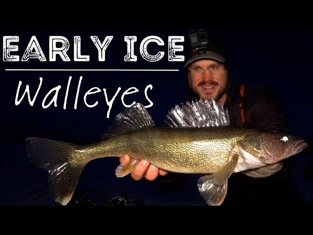 SNEAKY Early Ice Walleye Location | Ice Fishing Walleye Locations & Presentations