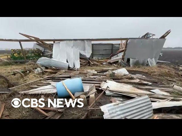 New video shows tornado damage in Texas, Louisiana