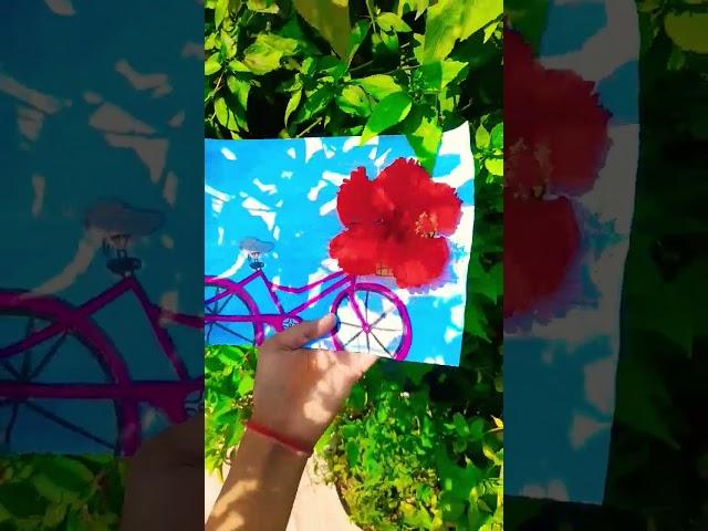 connecting art with nature by Aabhya #creativeideas #art #shortsvideo