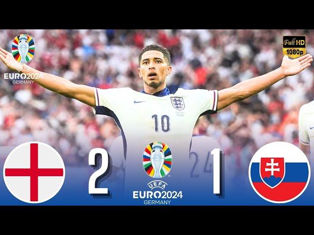 England vs Slovakia 2-1 •All Goals & Highlights • EURO 2024