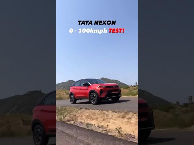 Tata Nexon DCT 0 - 100 Kmph Acceleration Tested! #nexon #tata #0to100 #speedtest