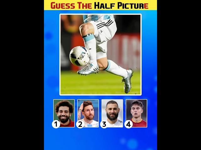 Can You Guess The Half Picture | Football quiz Football Players | #football #quiz #neymar #shorts