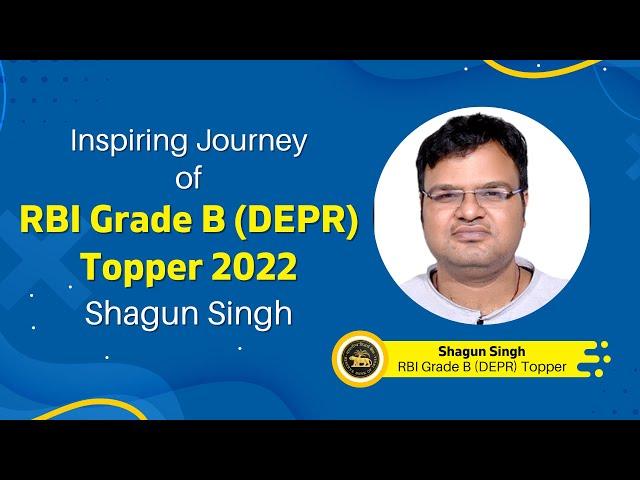 RBI Grade B (DEPR) Topper Shagun Singh 2022 | Success Story | Ecoholics