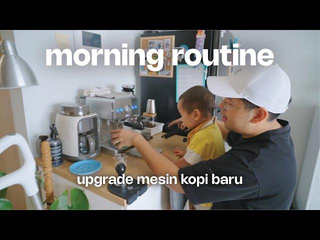 Morning Routine Vlog | upgrade grinder home cafe ️