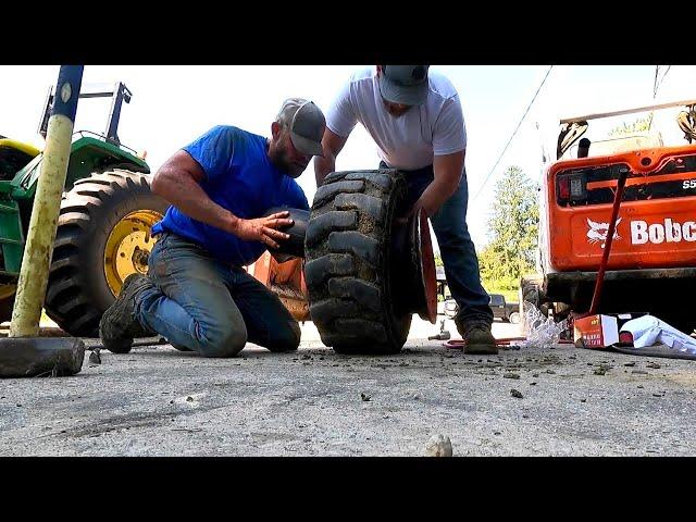 Farming and Fixing Tires!