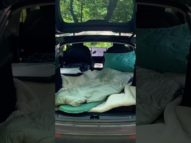 Living in a Car to Save Money #teslamodely