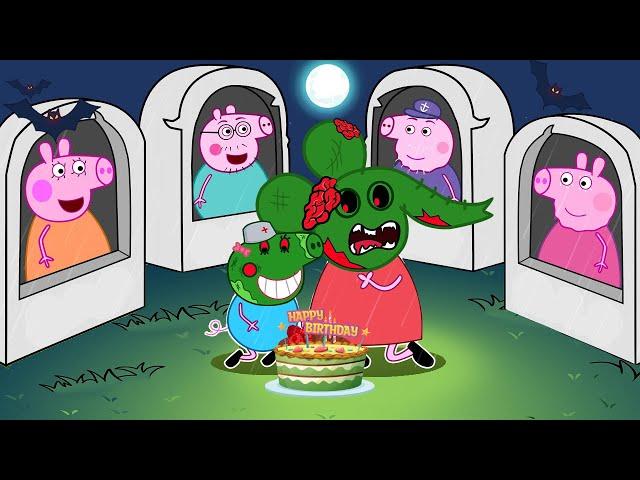 Zombie Apocalypse, Peppa Pig Turn into Zombies Happy Birthday Family  | Peppa Pig Funny Animation