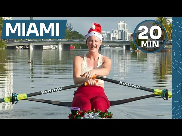 20-Minute Holiday HIIT Rowing Workout in Miami