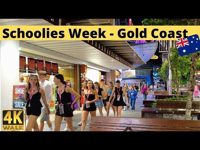 Schoolies Gold Coast 2024  Friday Nightlife Australia Surfers Paradise