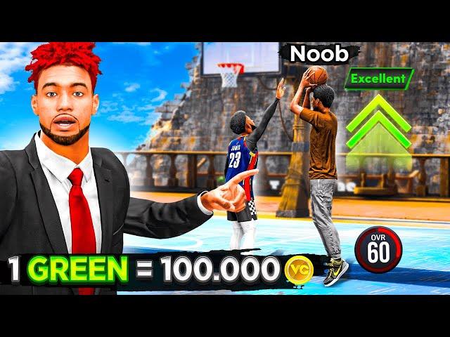 I gave a 60 OVR 8 Year Old 100,000 VC For Every Shot He Greens in NBA2K25! (HILARIOUS REACTIONS)