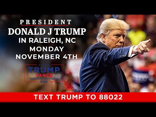 LIVE: President Trump in Raleigh, NC