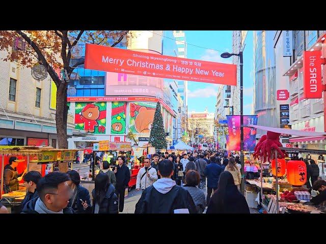 Seoul KOREA - Myeongdong Shopping Street 2024 [Travel Vlog]