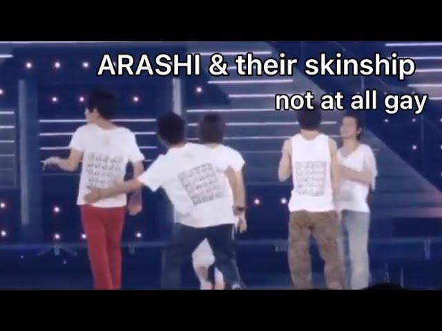 arashi being cute with each other for nearly 4 minutes