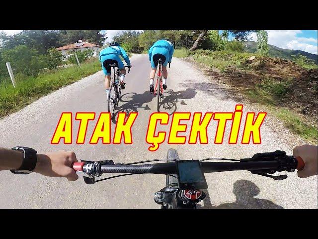 Mtb ve Yol bisikleti Karşılaşması - Köy Yollarında Atak Çekmek - Muğla Bisiklet Turu