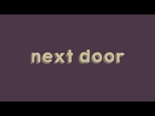 next door - Amelia Moore ft. ASTN (Lyrics Video)