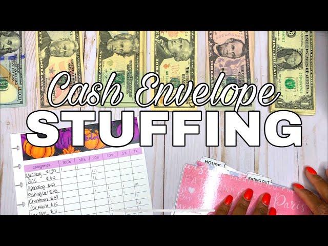 CASH ENVELOPE STUFFING | OCTOBER PAYCHECK #1