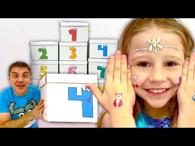 Nastya and dad are learning the Alphabet and Numbers | Educational Videos for Toddlers