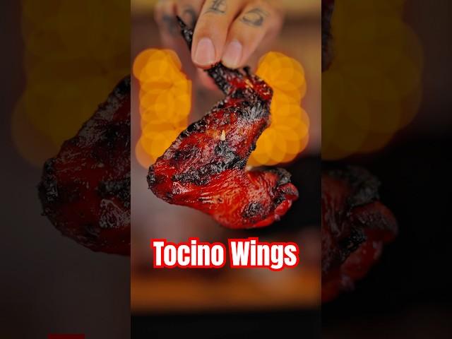 Tocino Wings  from my new Cookbook available now! #tocino #chickenwings #chickenrecipe #tftibbq