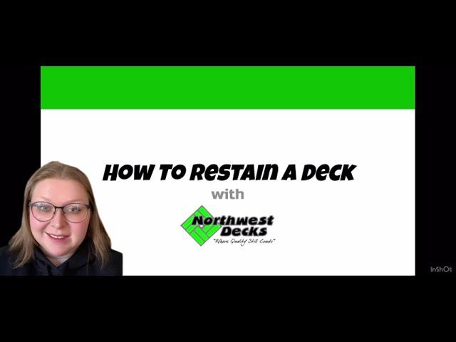 How To Restain a Deck