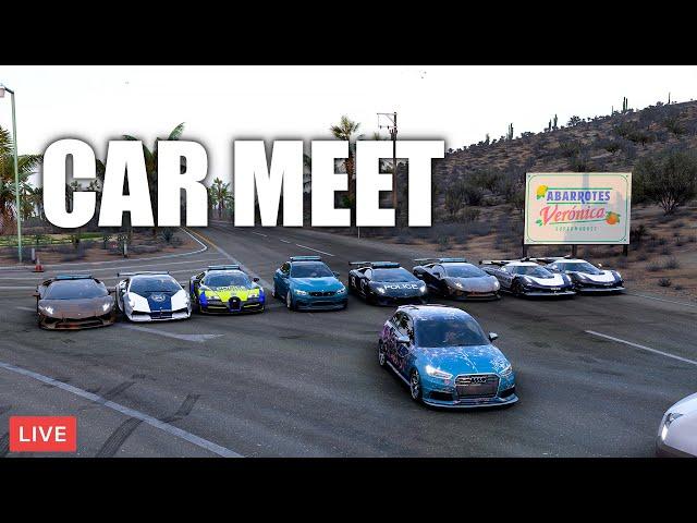 Live - Forza Horizon 5 Car Meet / Insane Police Chase