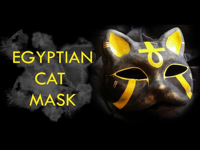 Egyptian style cat mask colouring.