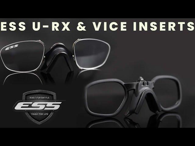 ESS U-RX & Vice Prescription Lens Inserts Product Review