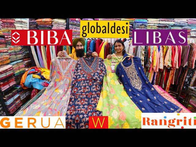 BIBA LIBAS KURTI WHOLESALE MARKET कुर्ती प्लाजो सेट  ZENIRVANA , W , RANGRITI , SOCH 