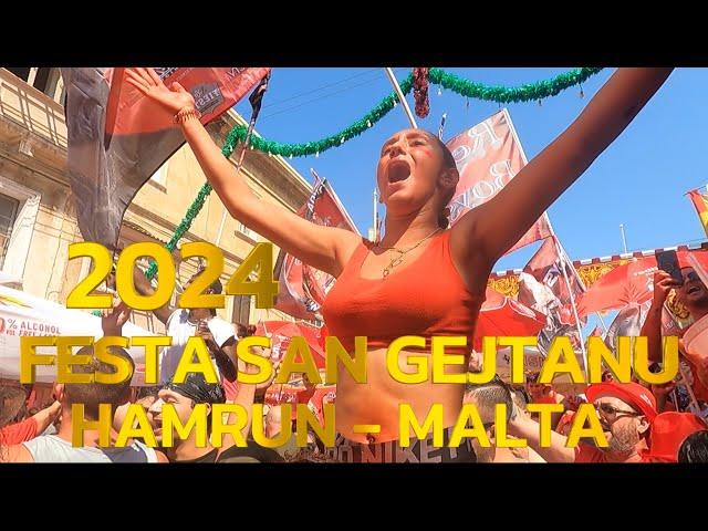 FESTA SAN GEJTANU HAMRUN - 2024 | MALTA | WALKVLOG MEDIA