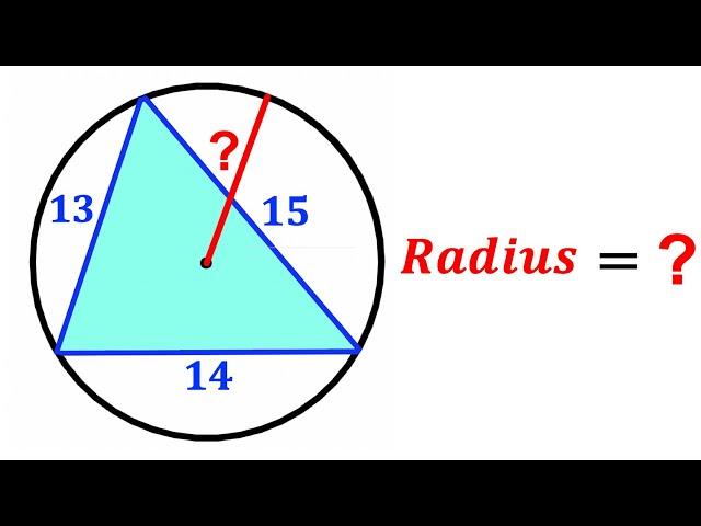 Can you find the Radius of the circle? | (Scalene triangle) | #math #maths | #geometry