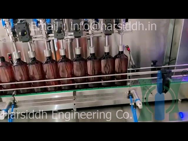 8 Head Servo Based Liquid Filling Machine, Servo Based Viscous Filling Machine, Servo Liquid Filler