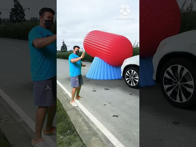 A car with a lifting device installed, no need to worry about congestion, how about the de