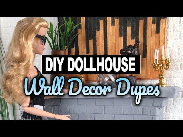 Dollhouse Wall Decor DIY Dupes in One Sixth Scale