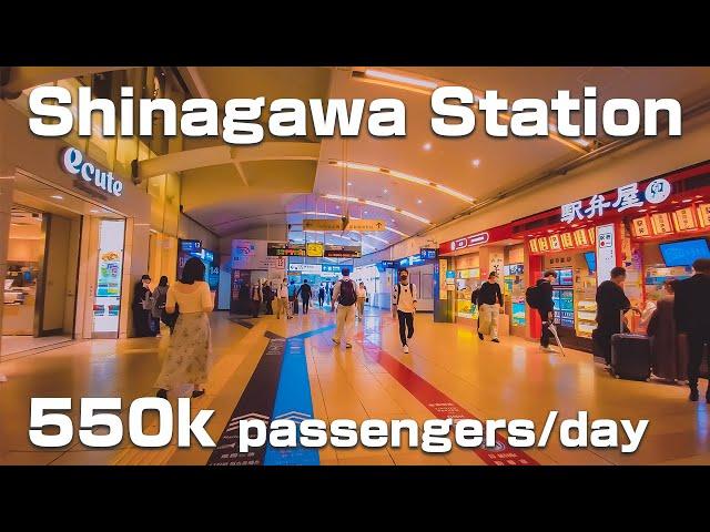 [4K] Tokyo Walk, Shinagawa Station Walking Tour (品川駅)