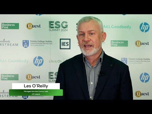 ESG Spring Summit 2024  - Les O’Reilly, Managed Services Country Lead, HP Ireland