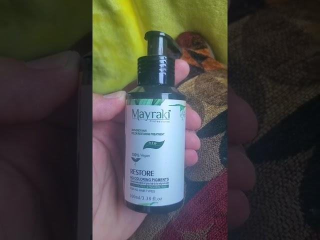 Mayraki hair color for gray hair review. not recommended