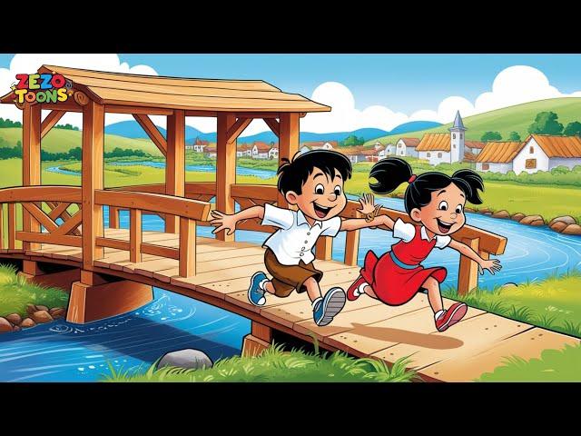 The Bridge of Love | That Saved the Village | Kids Story & Cartoon | Zezo Toons