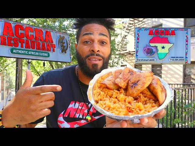 Trying African Food | Best Jollof Rice | West African Food Tour