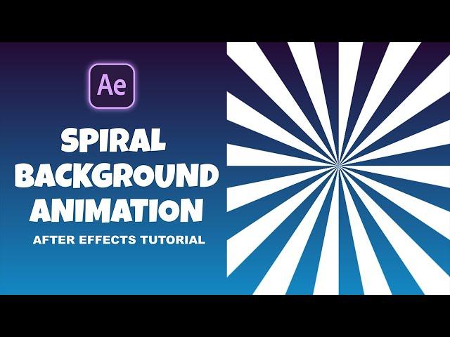 Spiral Background Animation in After Effects - After Effects Tutorial