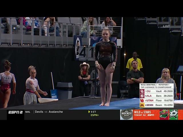 Jade Carey Vault 9.8875 2022 NCAA Championships Afternoon Session 720p60 7874K