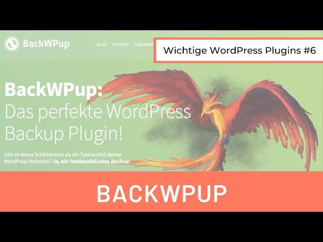 WordPress Backup erstellen in 3 Minuten | WordPress Plugins #6