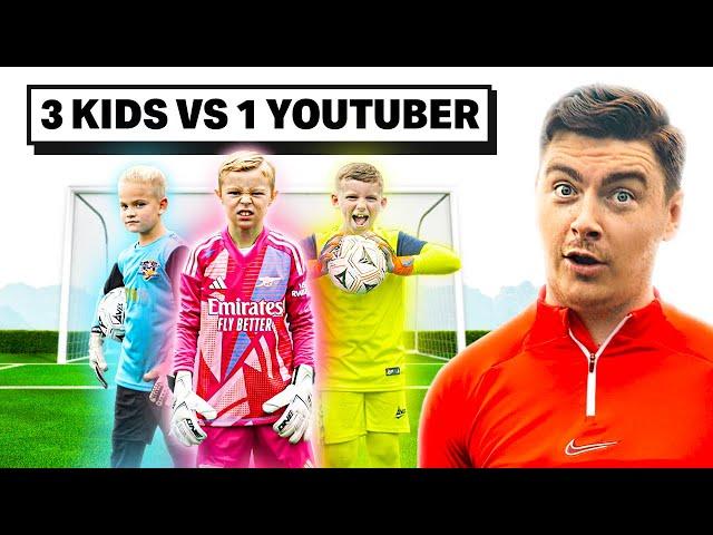 3 WONDERKIDS vs 1 YOUTUBER: Goalkeeper Edition