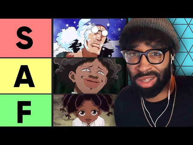 Black People Rate Black Anime Characters' Hair