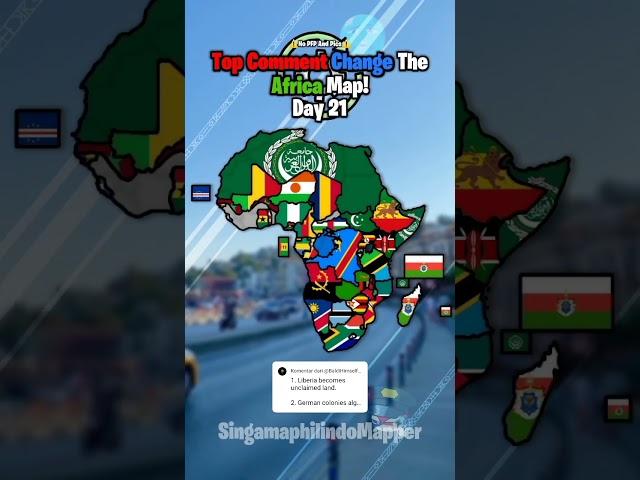 Top Comment Change The Africa Map! | Day 21 #shorts #mapping #map #africa #viral #fyp #4u