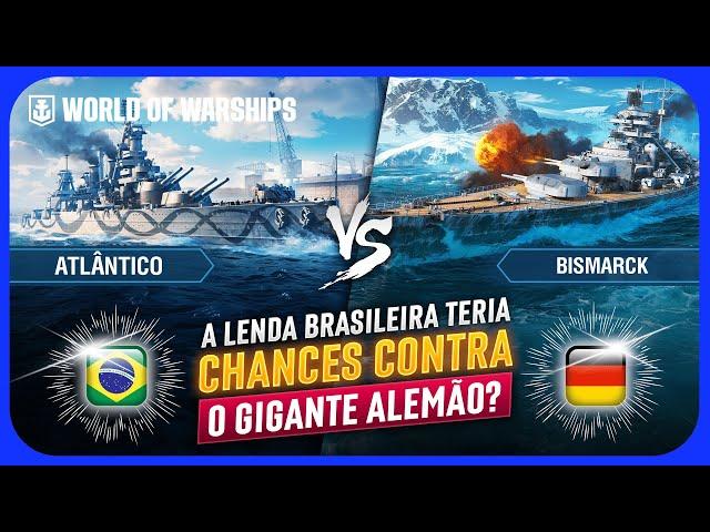 ATLÂNTICO VS BISMARCK: Qual é o MELHOR ENCOURAÇADO no WORLD OF WARSHIPS?