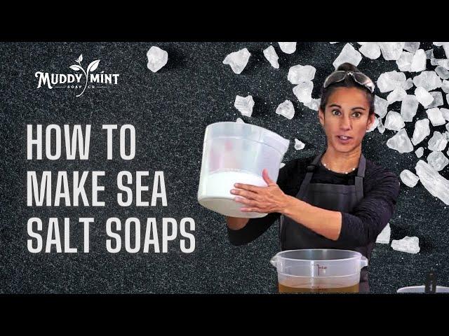 How to Make Sea Salt Soaps in a Loaf Mold, Cold Process Oven Process (CPOP)