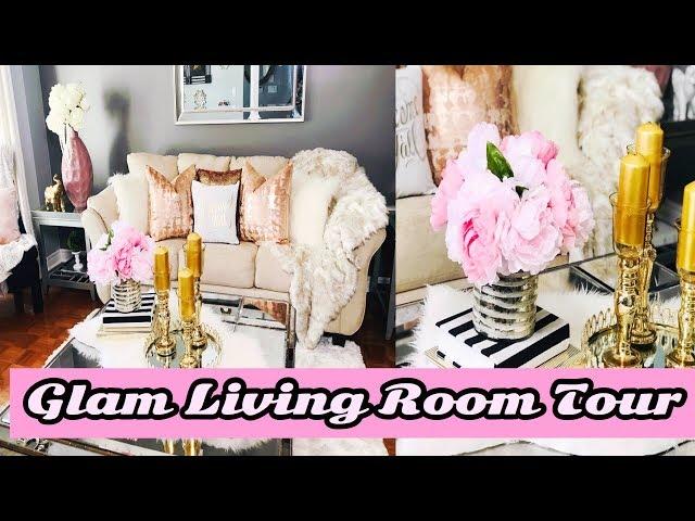 Living Room Tour | Spring Living Room Refresh | Glam Living Room Tour