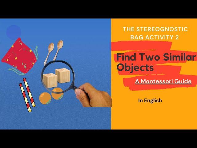 Stereognostic Bag Activity 2: Find Two Similar Object - Sensorial Activity | Montessori Guide