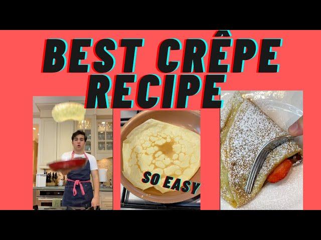 EASIEST CREPE RECIPE EVER | THE BEST RECIPE