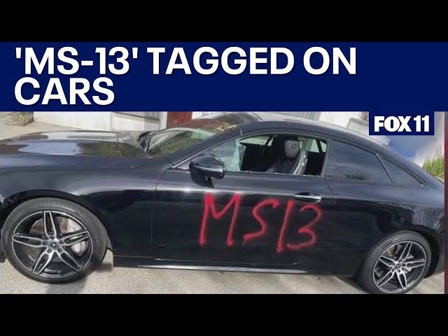 Northridge residents hit by 'MS-13' tags, cars badly vandalized on Christmas Day